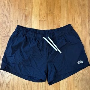 Navy north face shorts, new without tags, size XL